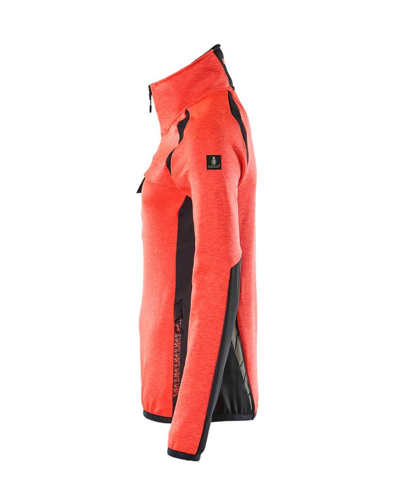ACCELERATE SAFE Fleecejacke mit kurzem Reißverschluss Damen