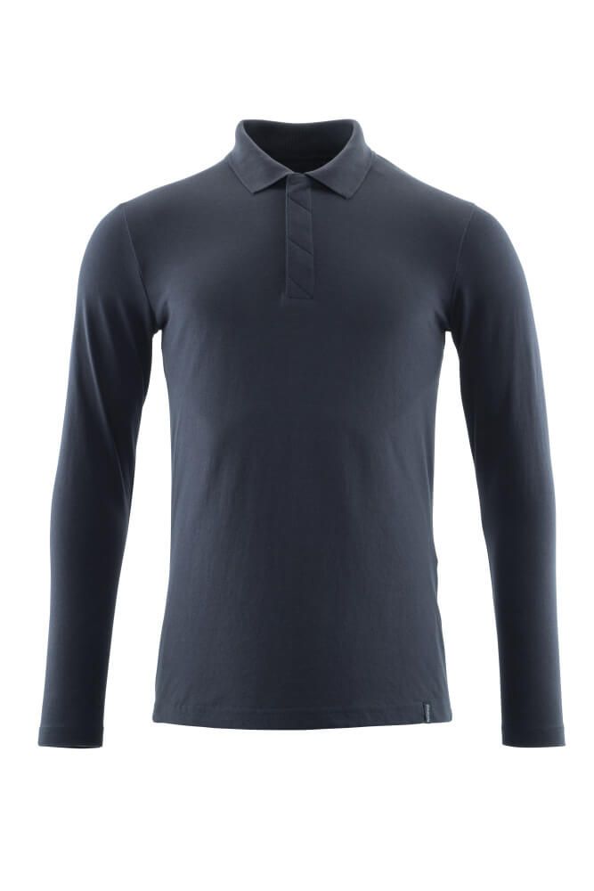 Crossover Langarm Polo-Shirt