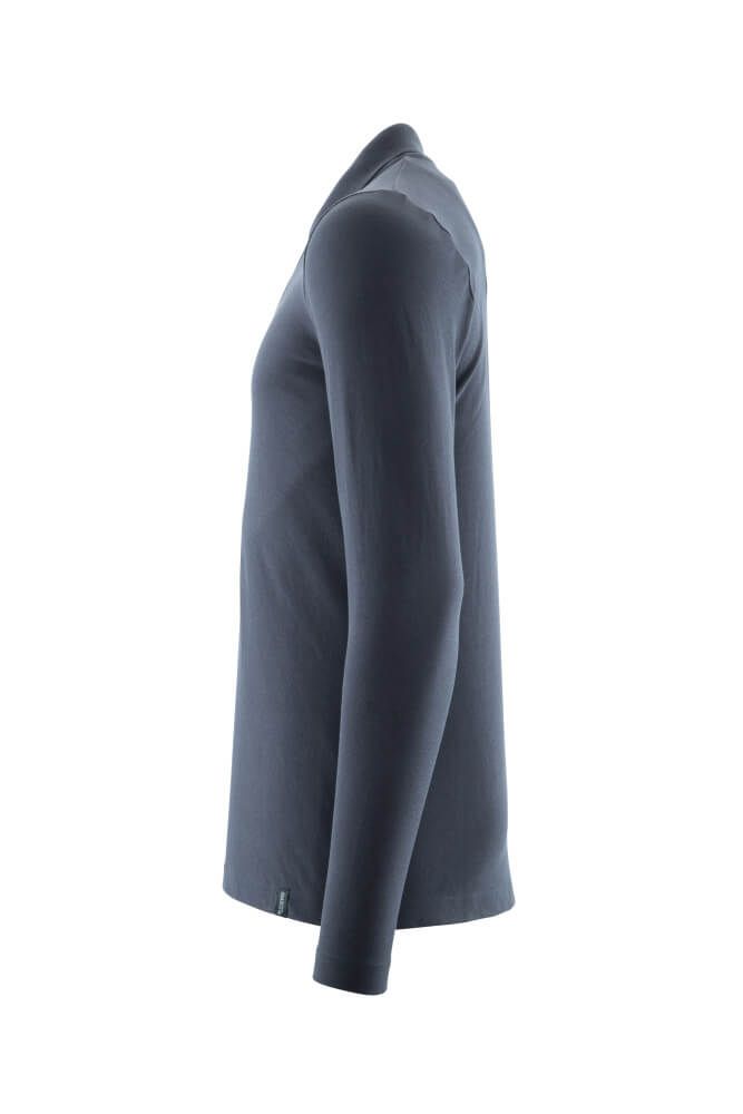 Crossover Langarm Polo-Shirt