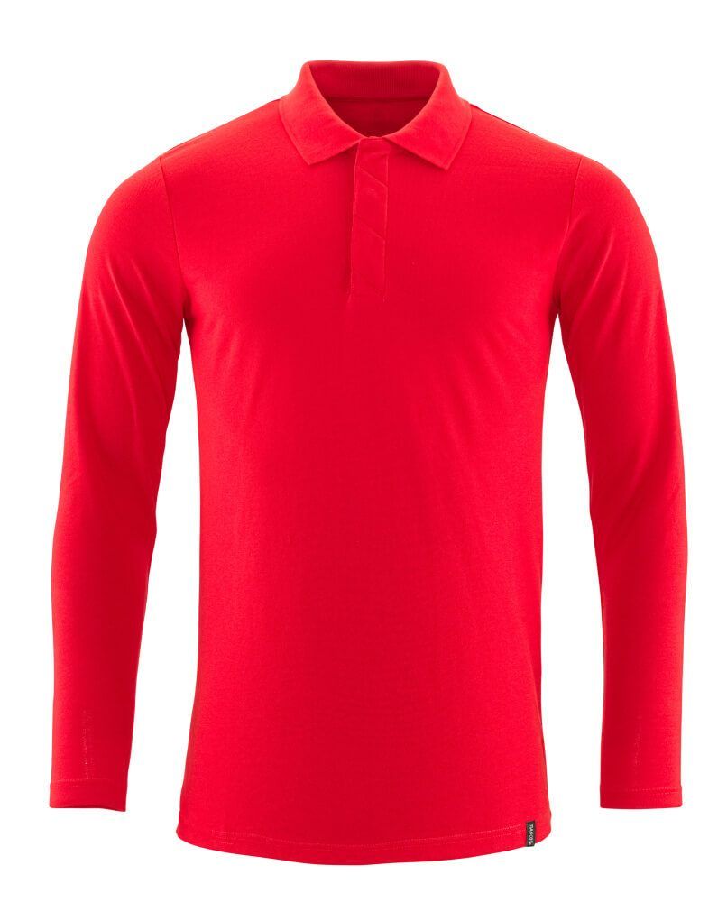 Crossover Langarm Polo-Shirt