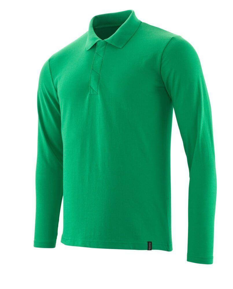 Crossover Langarm Polo-Shirt