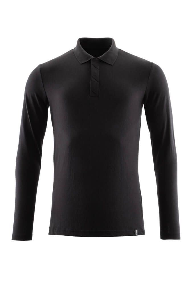 Crossover Langarm Polo-Shirt