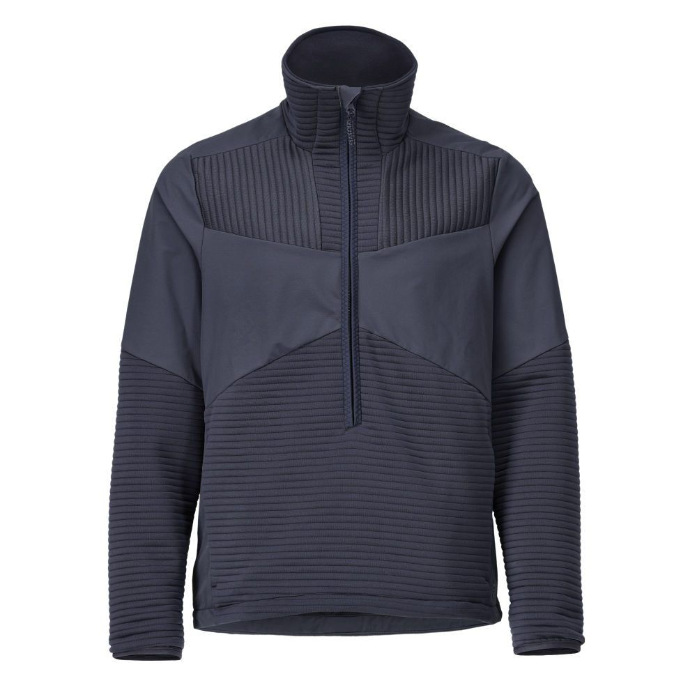 Fleecejacke mit kurzem Reißverschluss und Futter