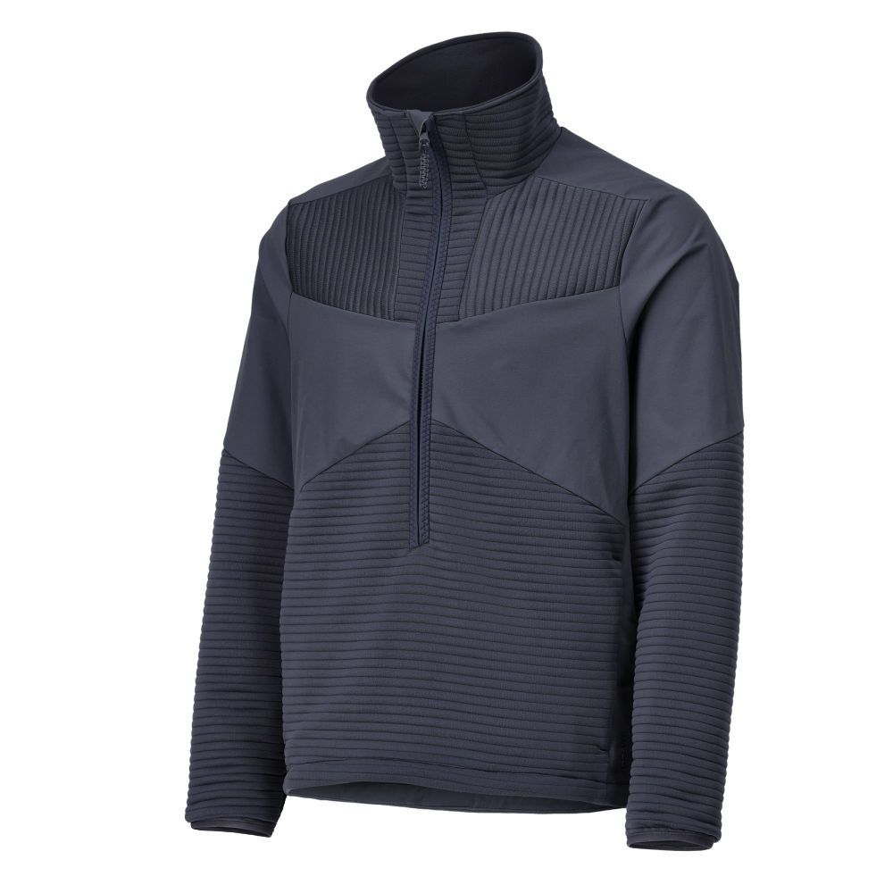 Fleecejacke mit kurzem Reißverschluss und Futter