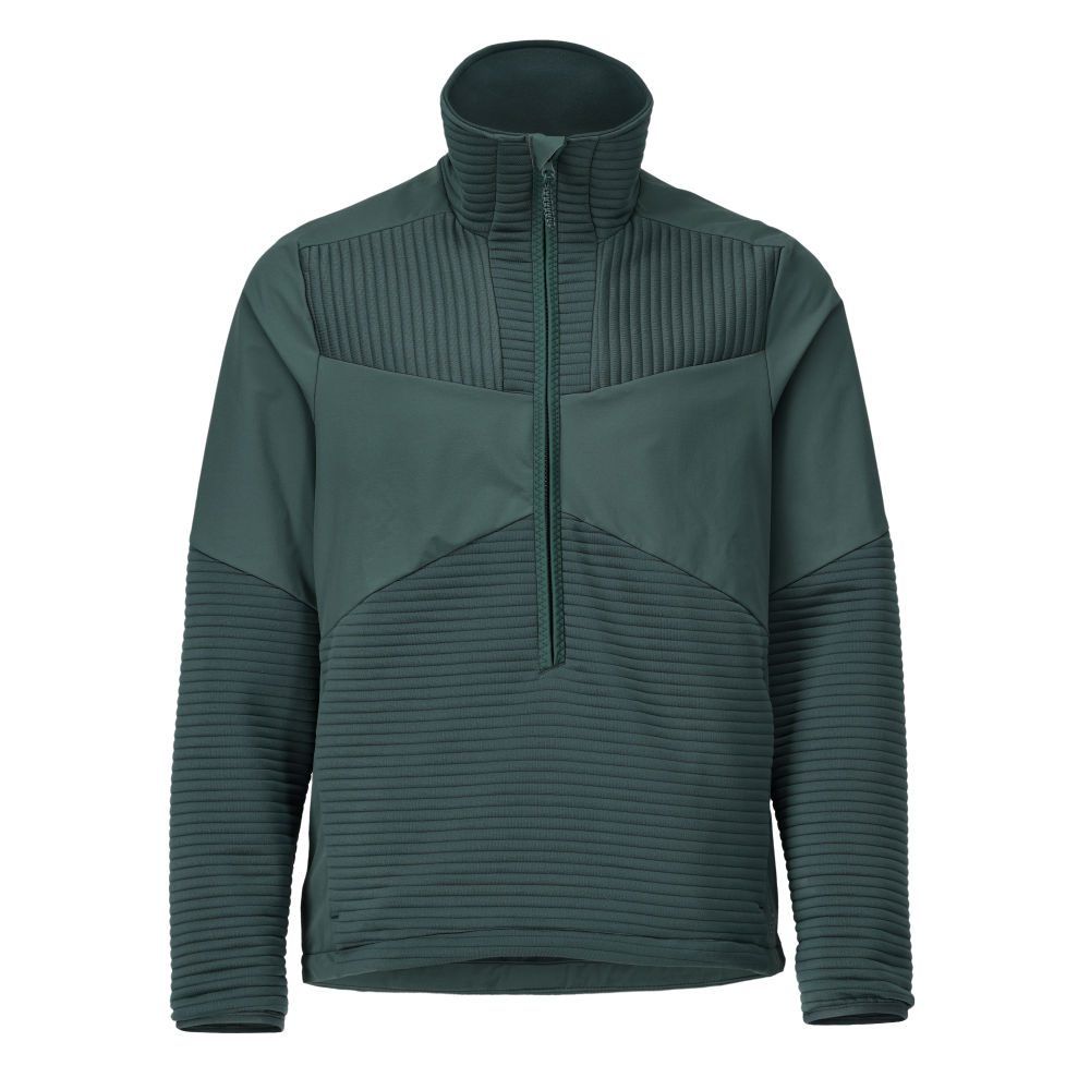 Fleecejacke mit kurzem Reißverschluss und Futter