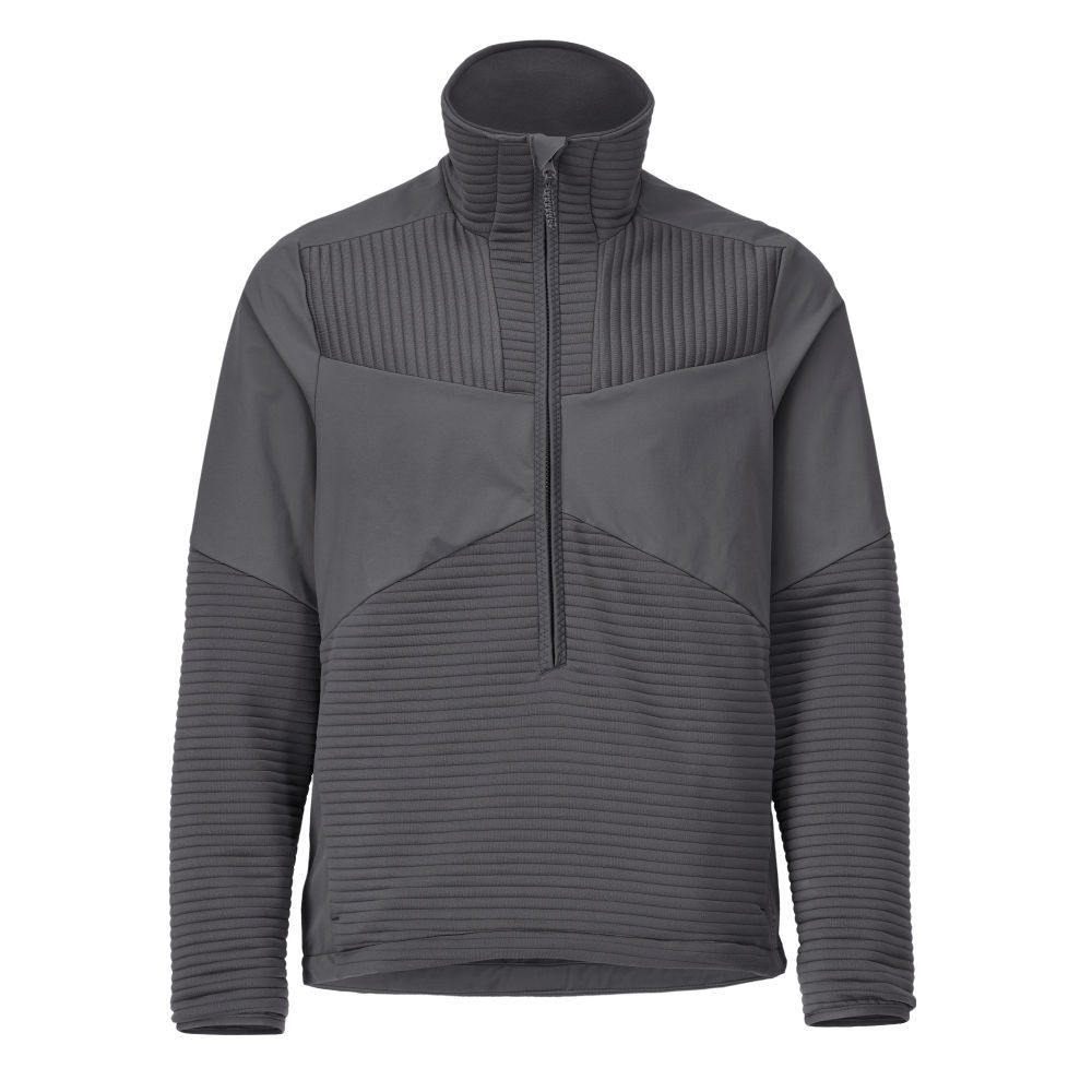 Fleecejacke mit kurzem Reißverschluss und Futter