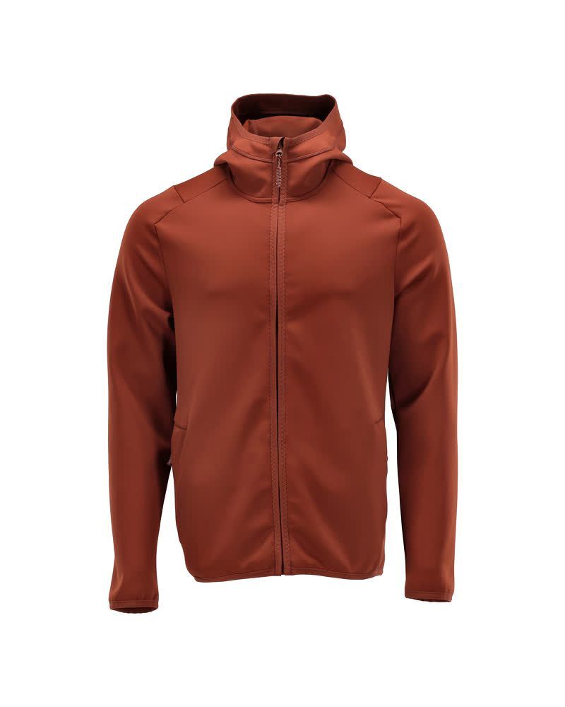CUSTOMIZED Fleecejacke mit Kapuze