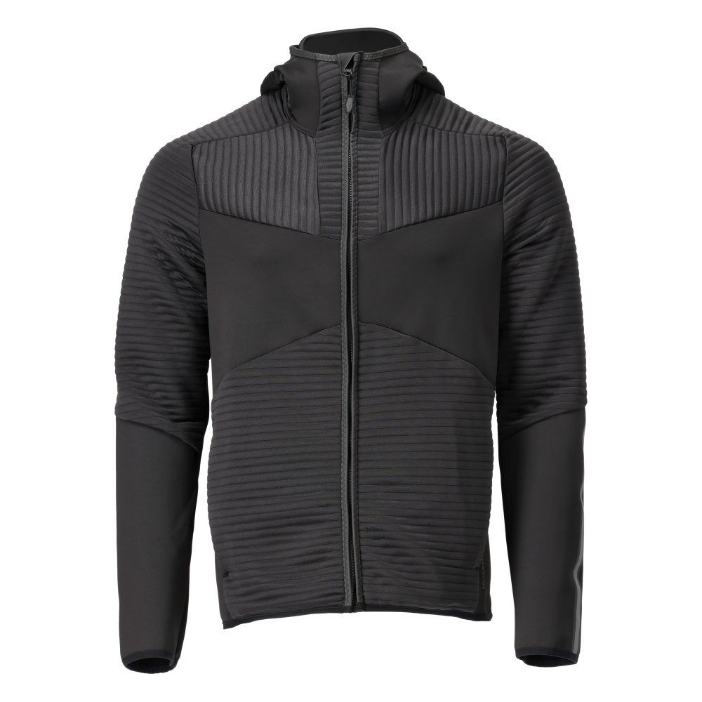 CUSTOMIZED Fleece Kapuzensweatshirt mit Reißverschluss
