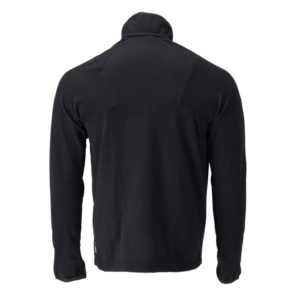 Microfleece Pullover mit kurzem Reißverschluss