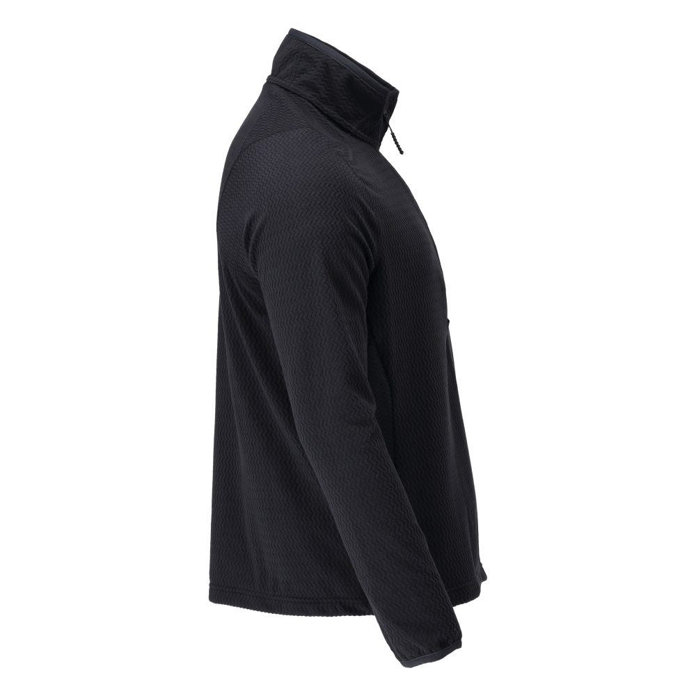 Microfleece Pullover mit kurzem Reißverschluss