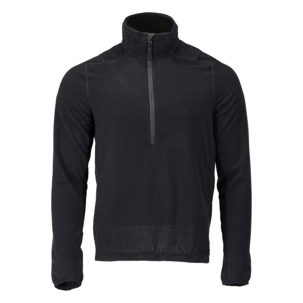 Microfleece Pullover mit kurzem Reißverschluss