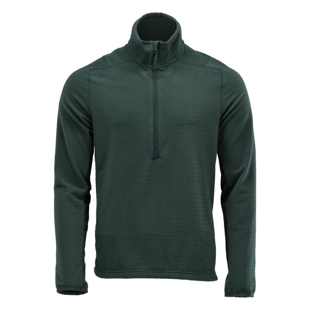 Microfleece Pullover mit kurzem Reißverschluss