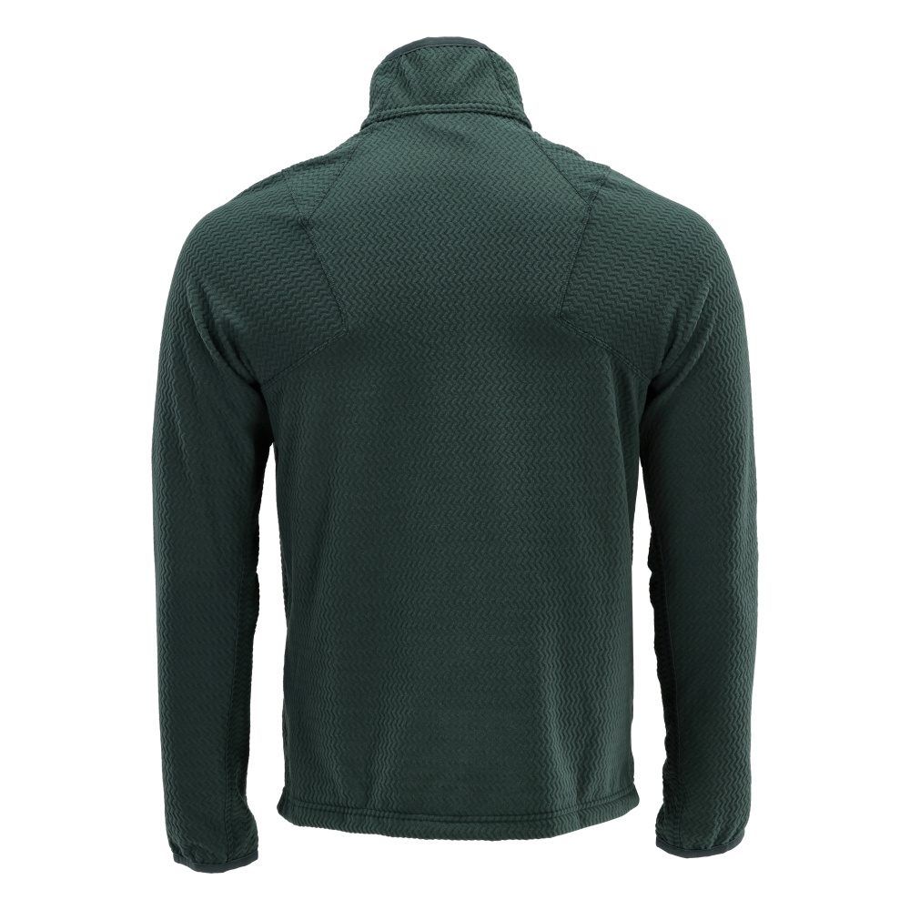 Microfleece Pullover mit kurzem Reißverschluss