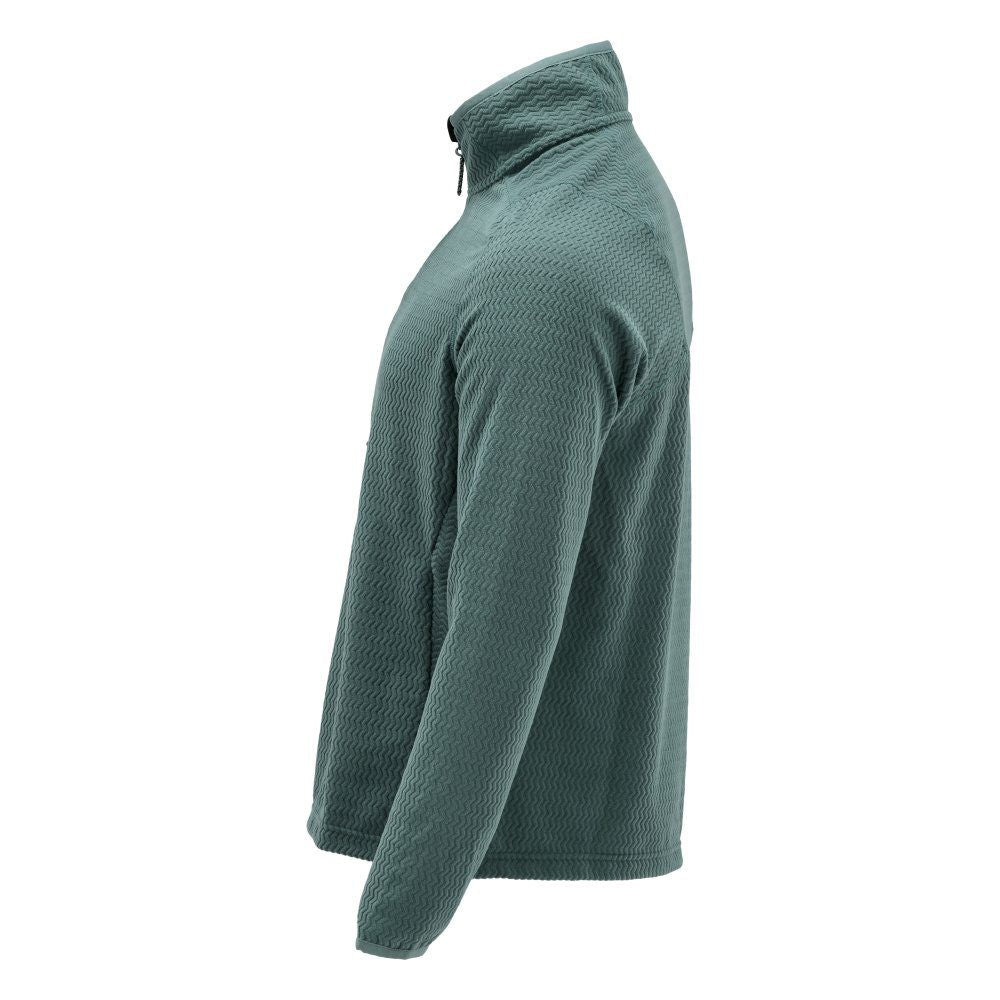 Microfleece Pullover mit kurzem Reißverschluss