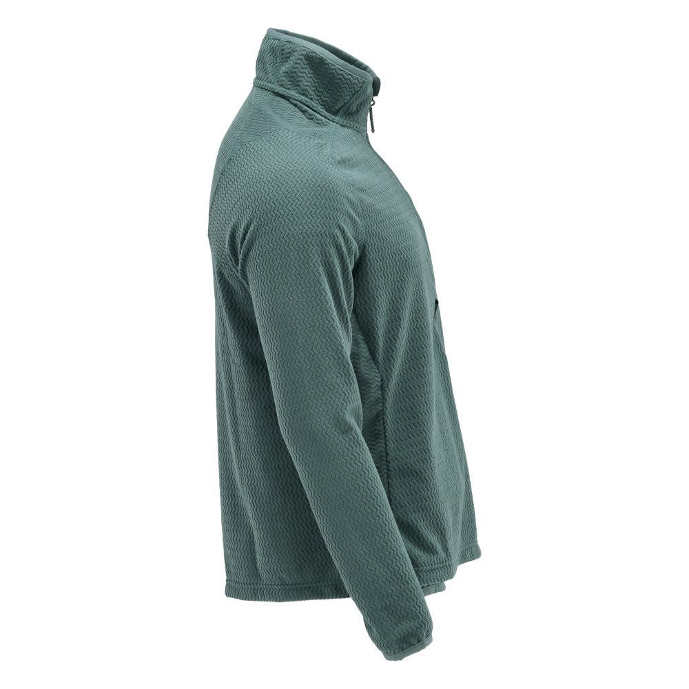 Microfleece Pullover mit kurzem Reißverschluss