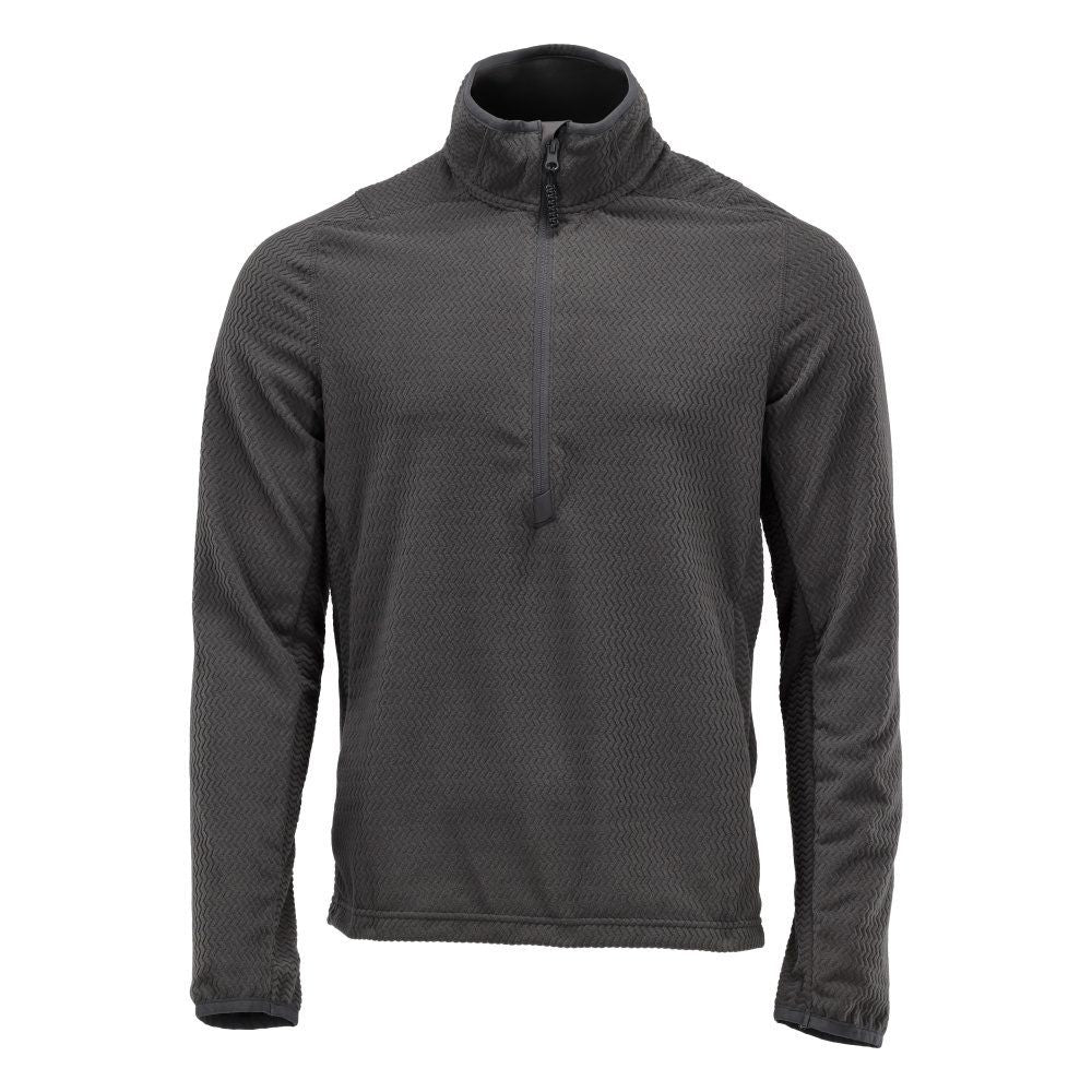 Microfleece Pullover mit kurzem Reißverschluss
