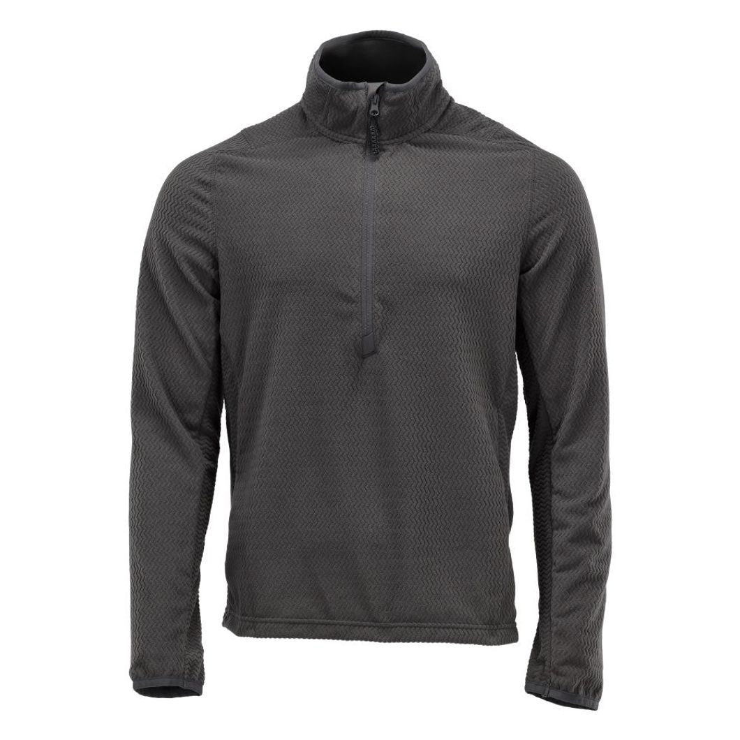 Microfleece Pullover mit kurzem Reißverschluss