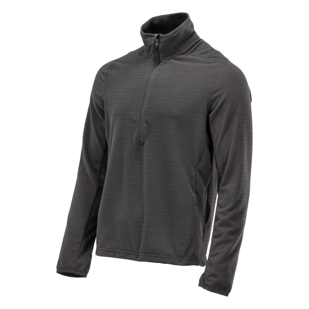 Microfleece Pullover mit kurzem Reißverschluss