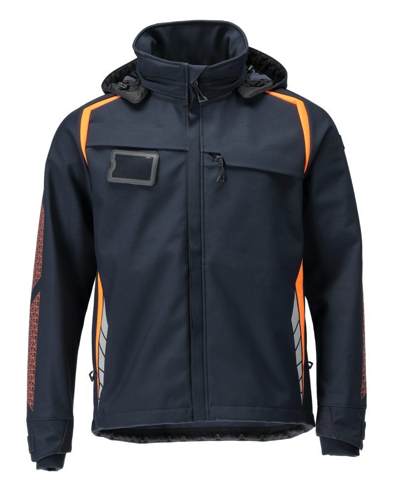 ACCELERATE SAFE Softshelljacke mit Kapuze
