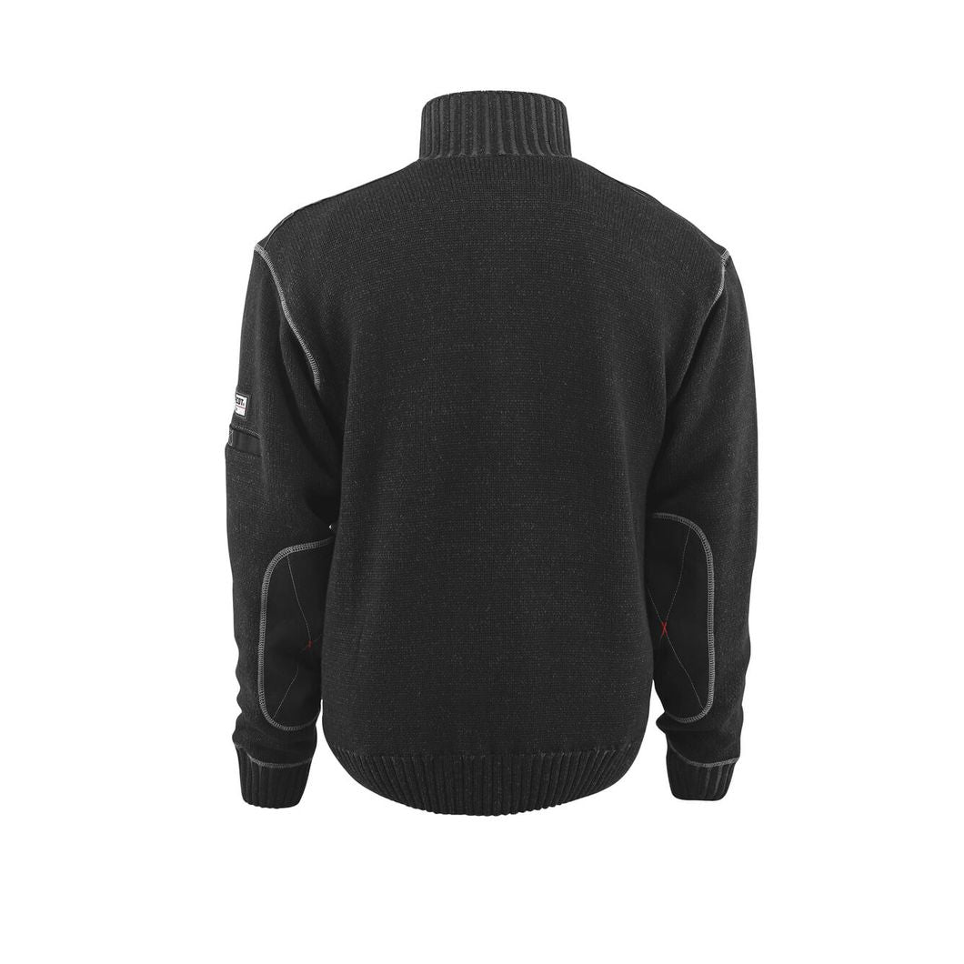 Strickpullover mit kurzem Reißverschluss