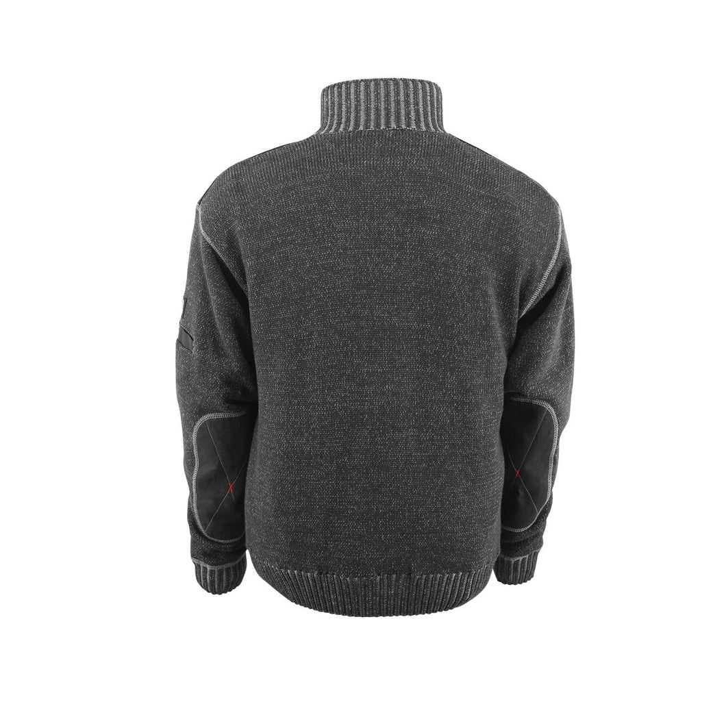 Strickpullover mit kurzem Reißverschluss