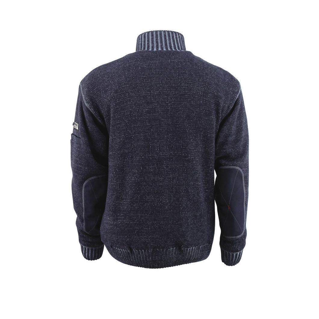 Strickpullover mit kurzem Reißverschluss