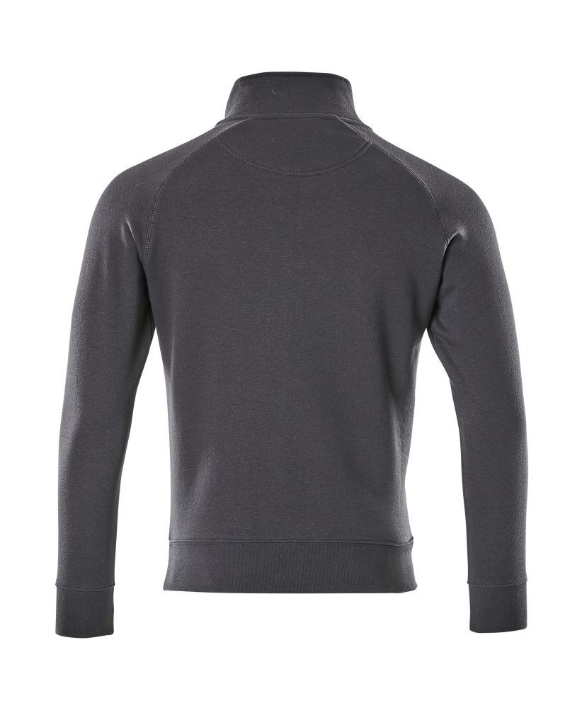 Crossover Sweatshirt mit kurzem Reißverschluss