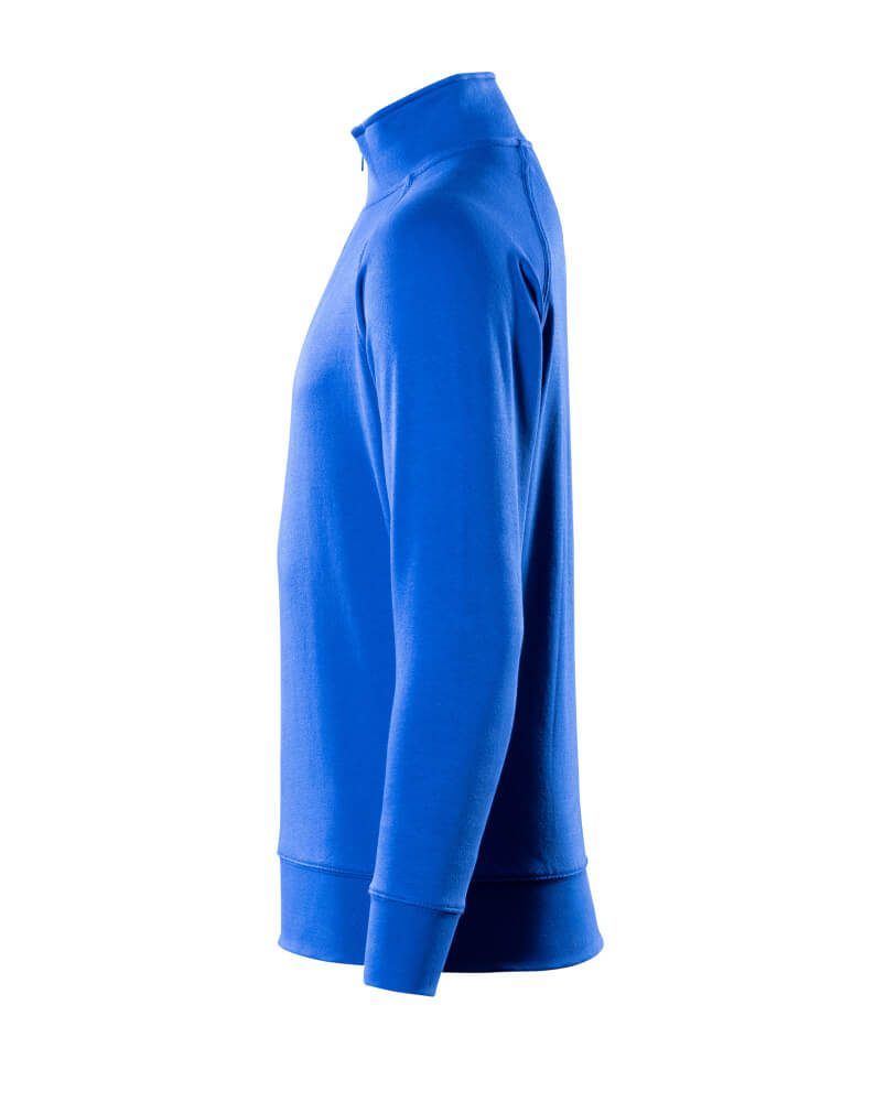 Crossover Sweatshirt mit kurzem Reißverschluss