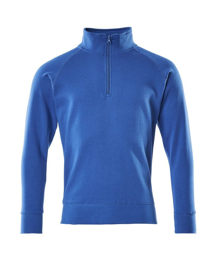 Crossover Sweatshirt mit kurzem Reißverschluss