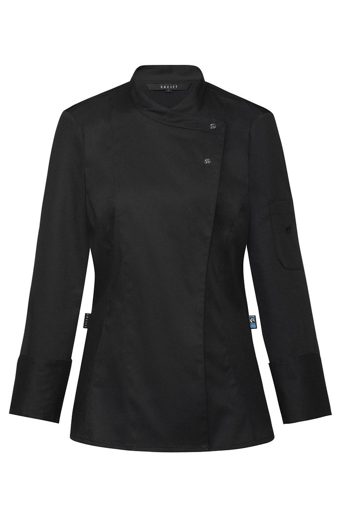 Kochjacke mit Jerseyrücken Regular Fit Damen
