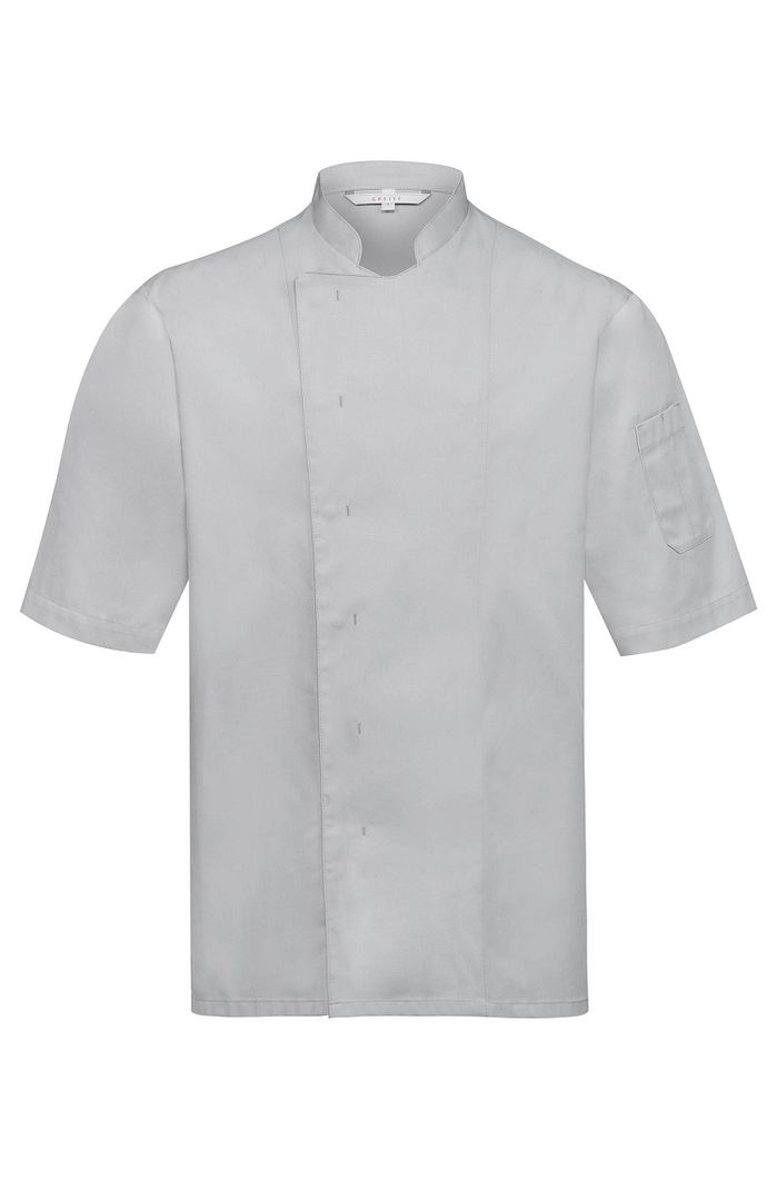 Kitchen Kochjacke Halbarm mit verdeckten Druckknöpfen Regular Fit
