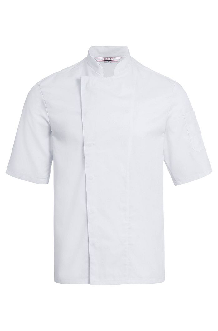 Kitchen Kochjacke Halbarm mit verdeckten Druckknöpfen Regular Fit