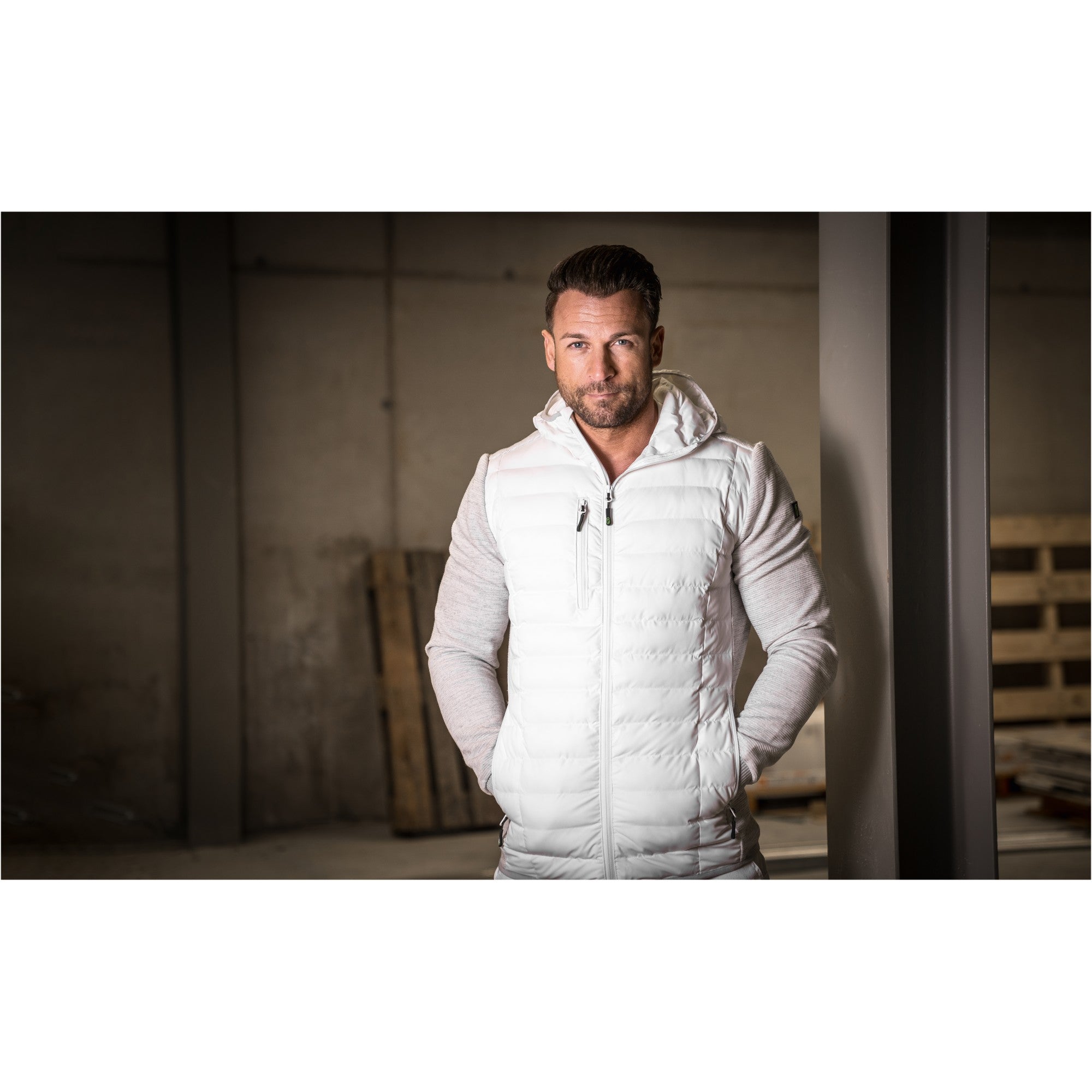 Hybridjacke Casual Line - Weiß