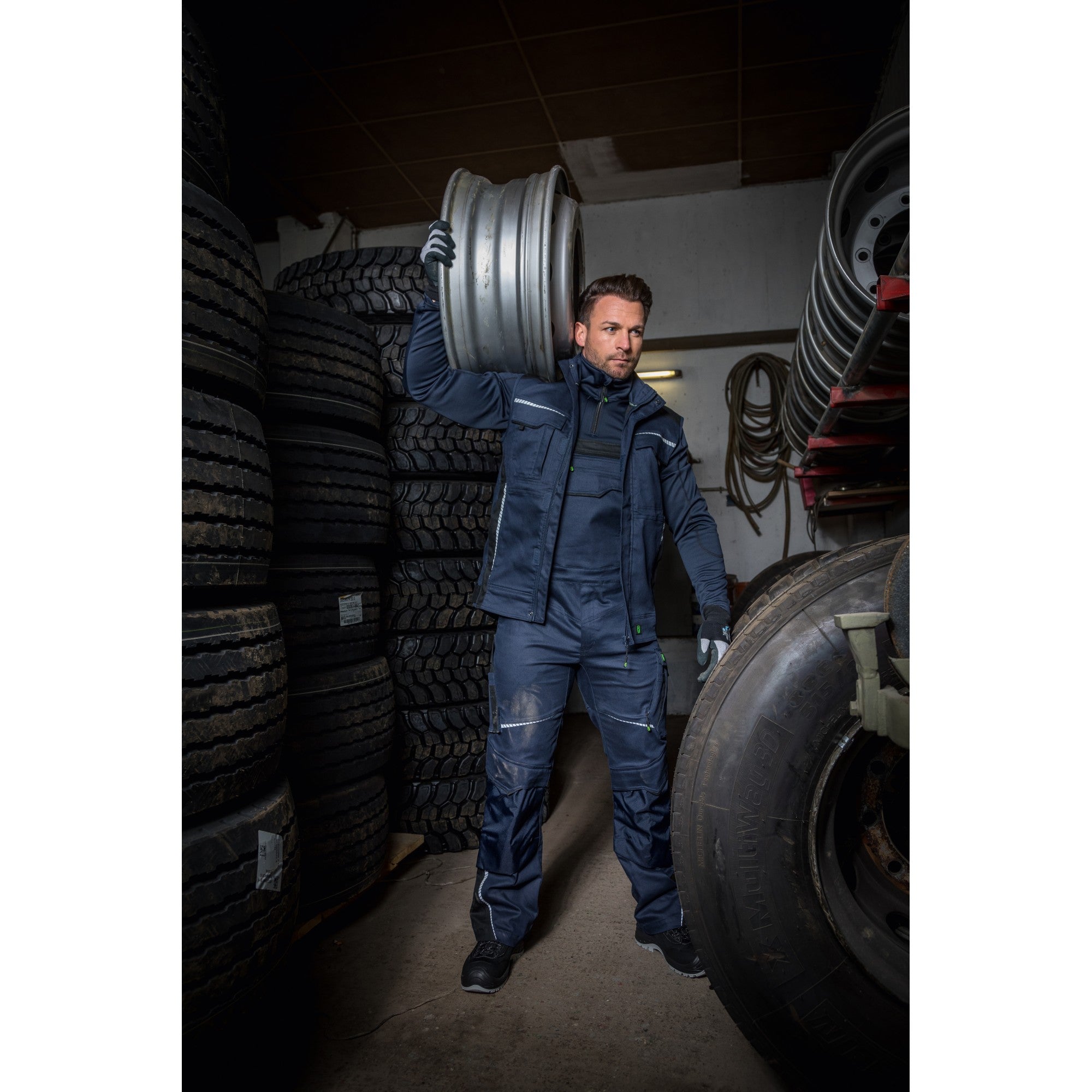 Latzhose Flex Line - Marine