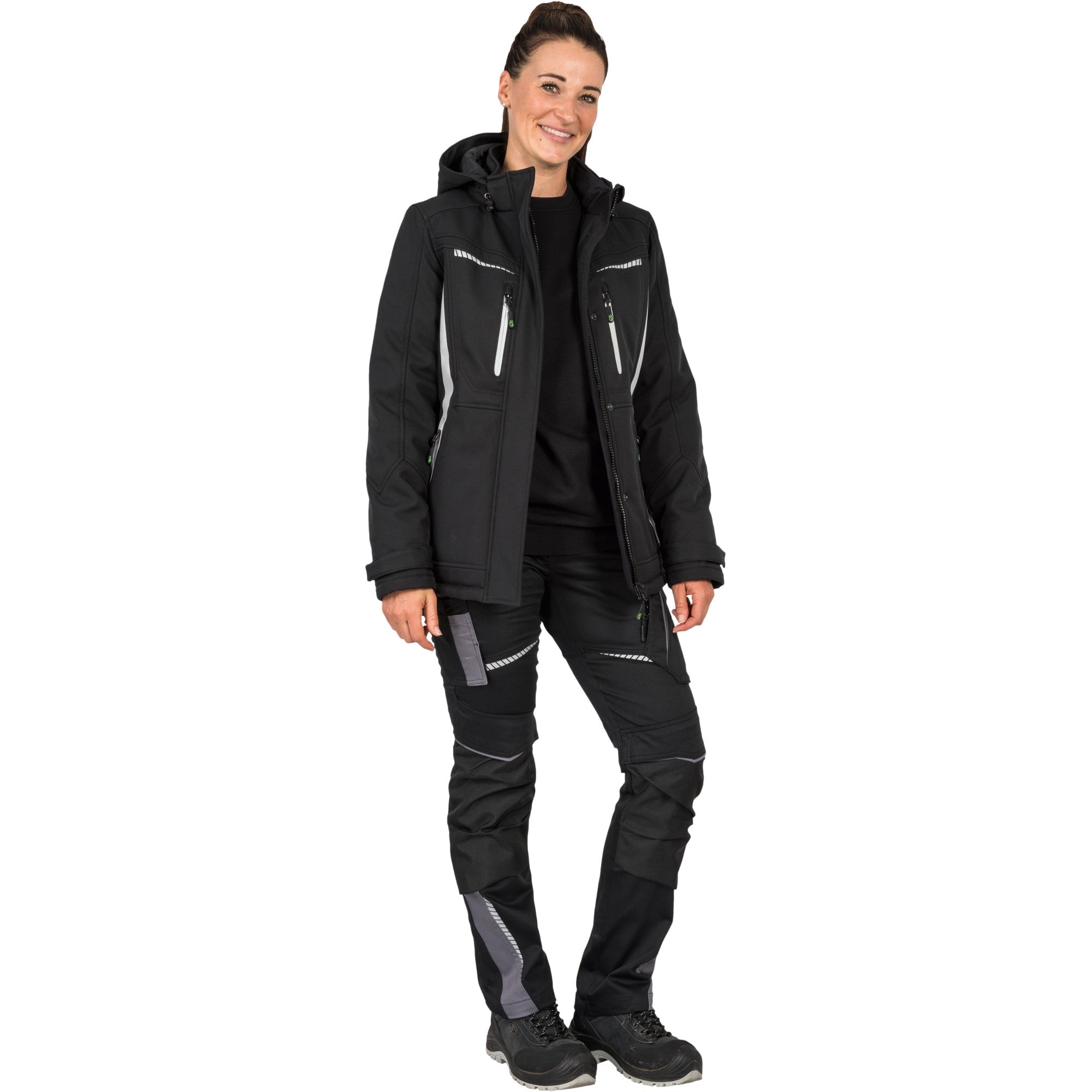 Damen Winter-Softshelljacke Flex Line - Schwarz