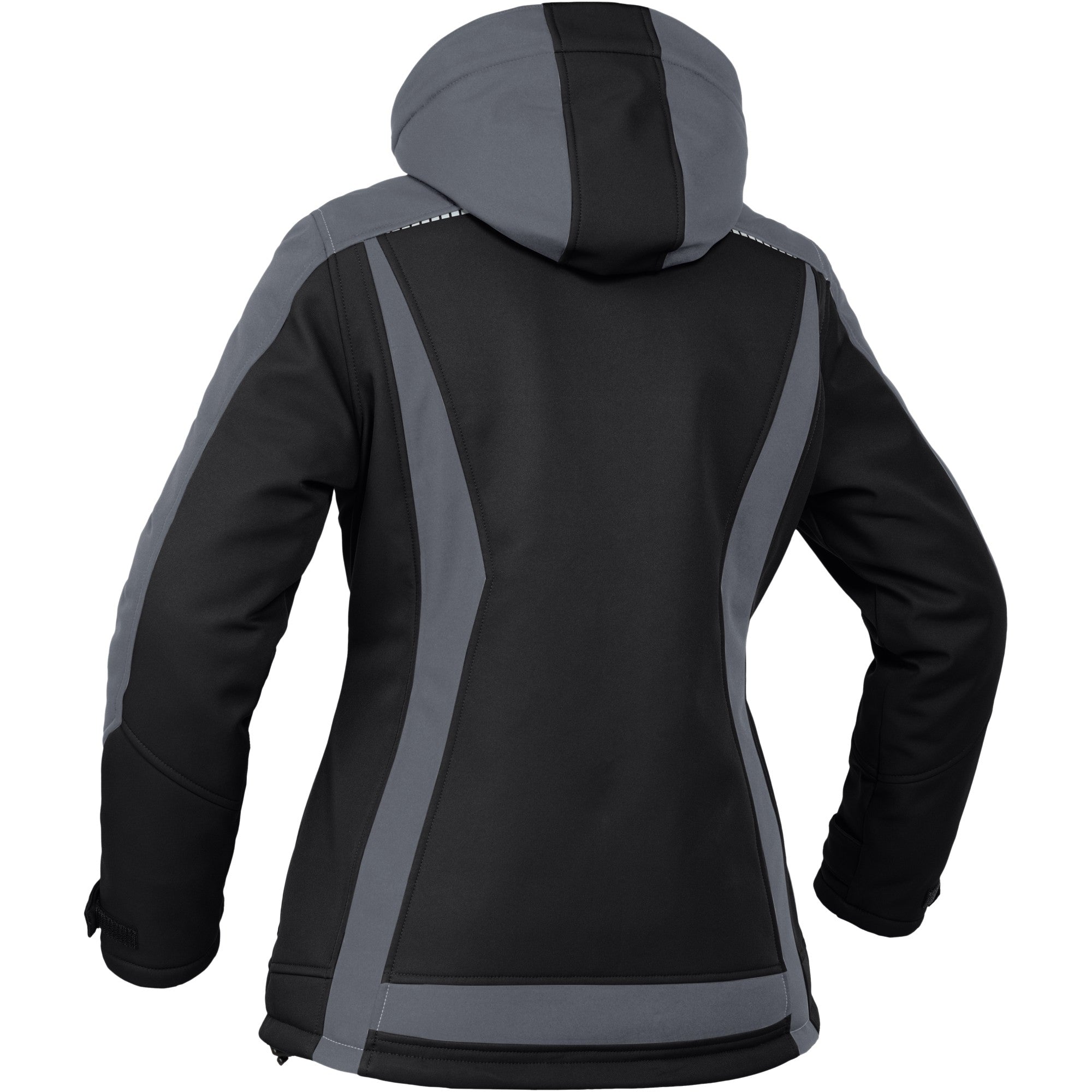Damen Winter-Softshelljacke Flex Line - Schwarz-Grau