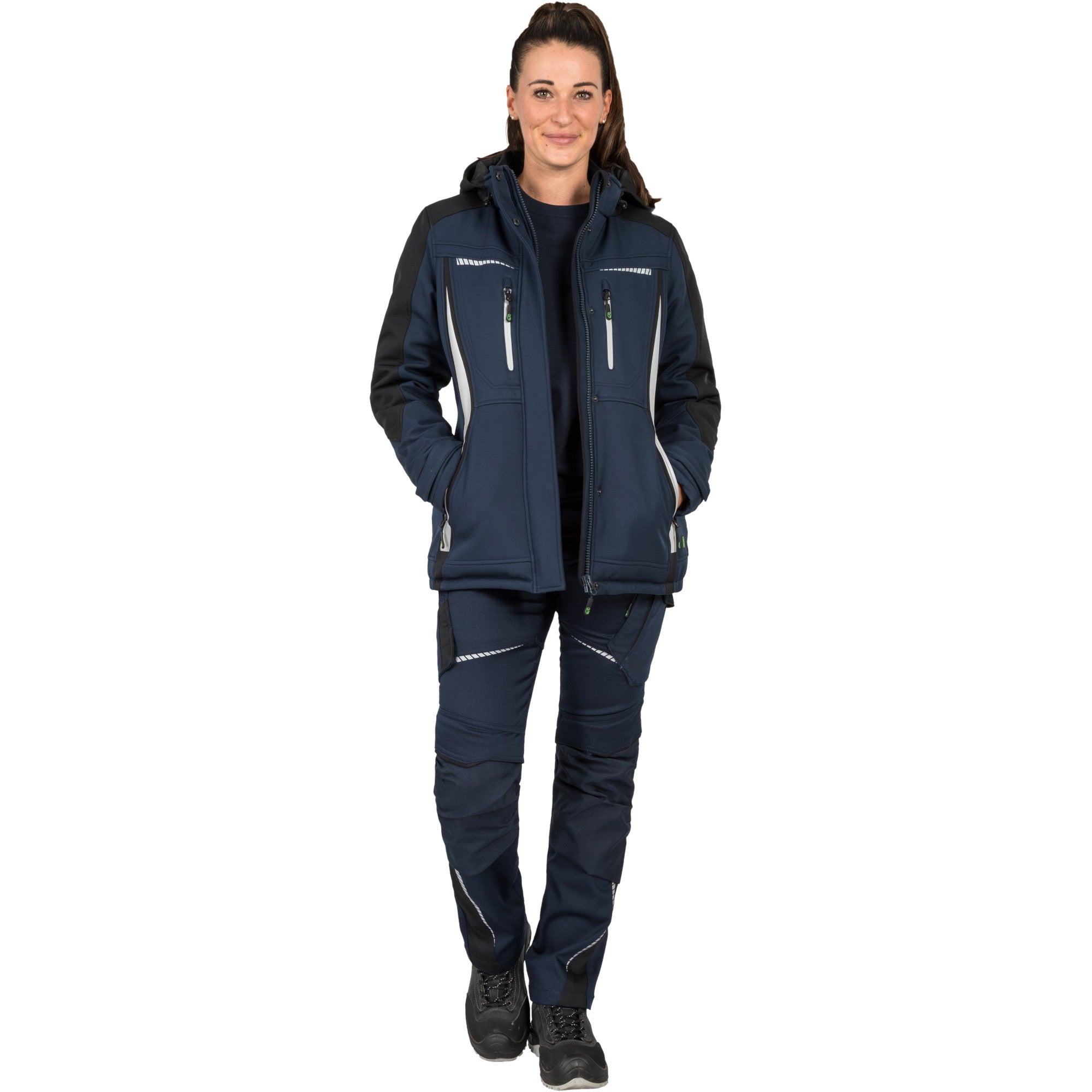 Damen Winter-Softshelljacke Flex Line - Marine
