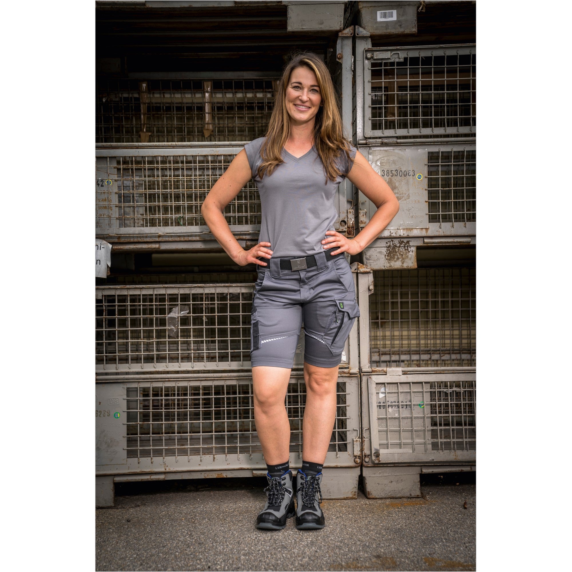 Damen Shorts Flex Line - Grau