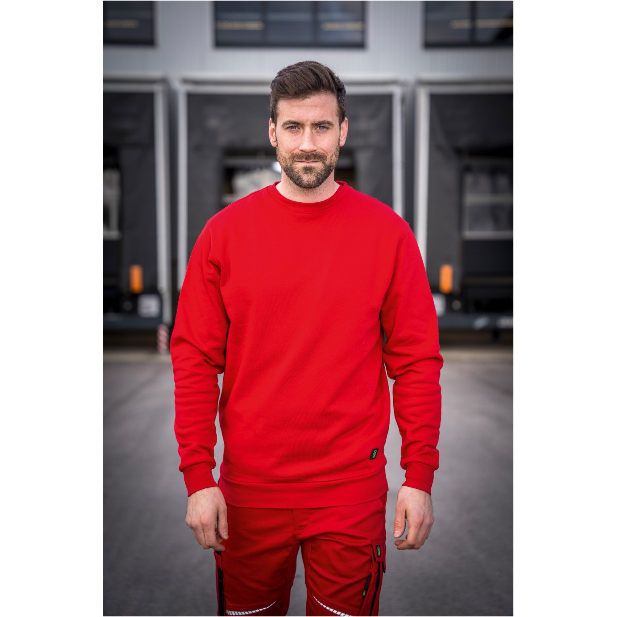 Rundhals Sweater Classic Line - Rot