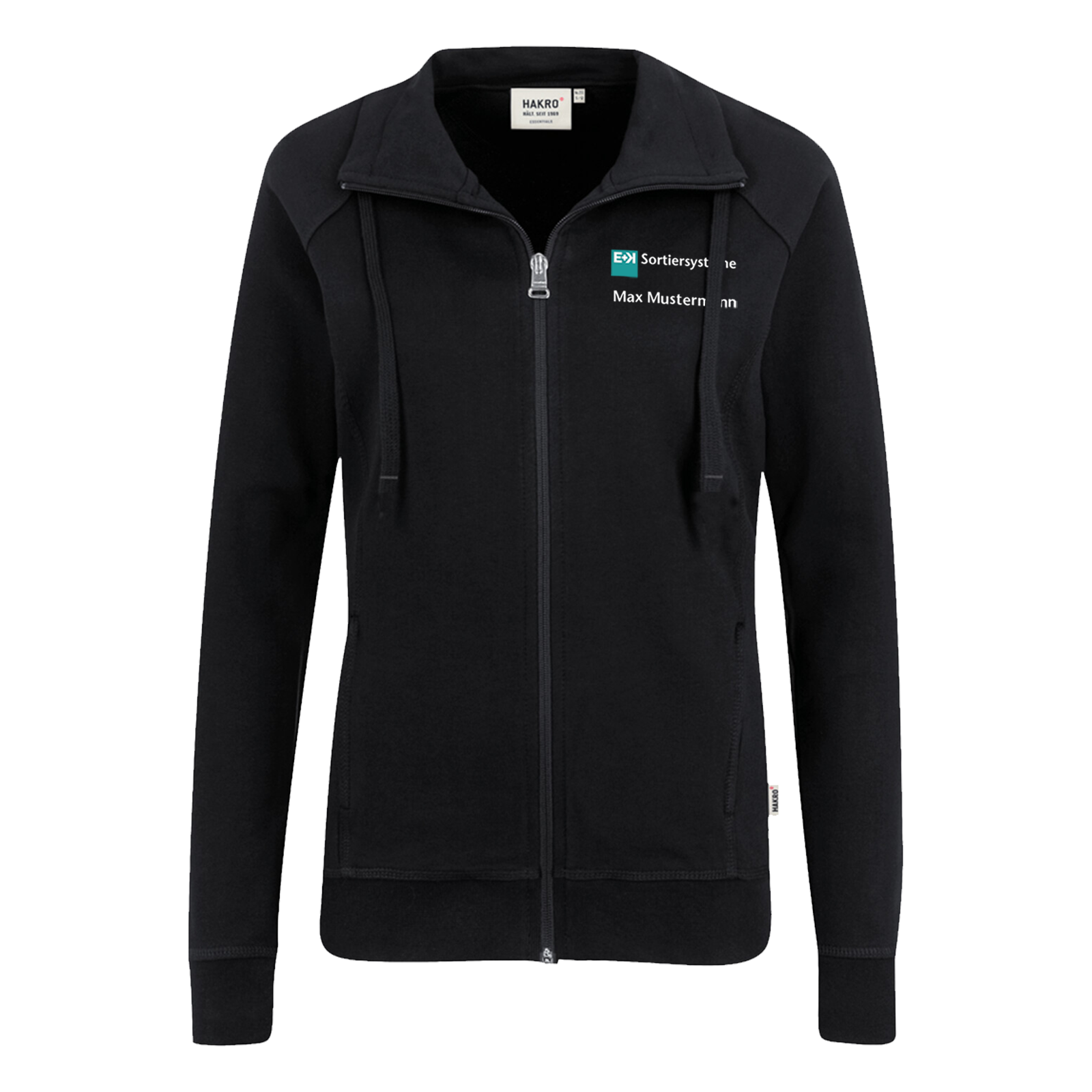 Damen Sweatshirtjacke E+K Sortiersysteme