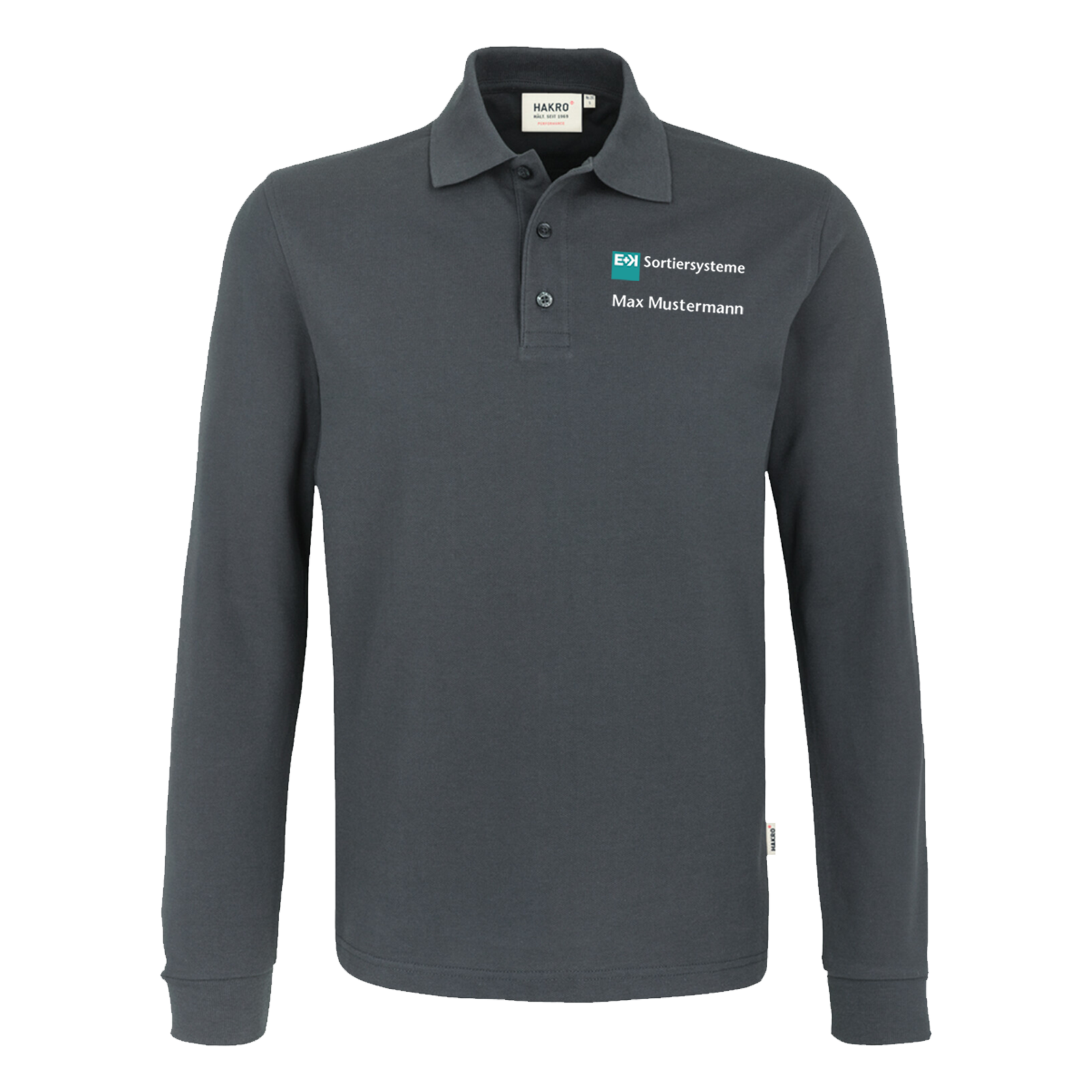 Poloshirt Longsleeve E+K Sortiersysteme