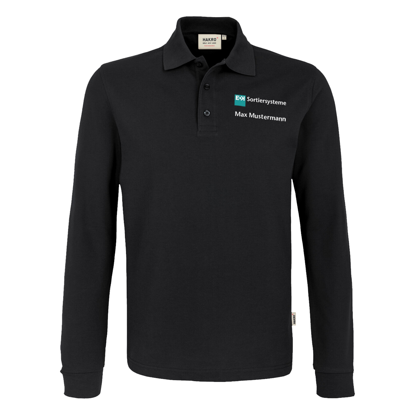 Poloshirt Longsleeve E+K Sortiersysteme