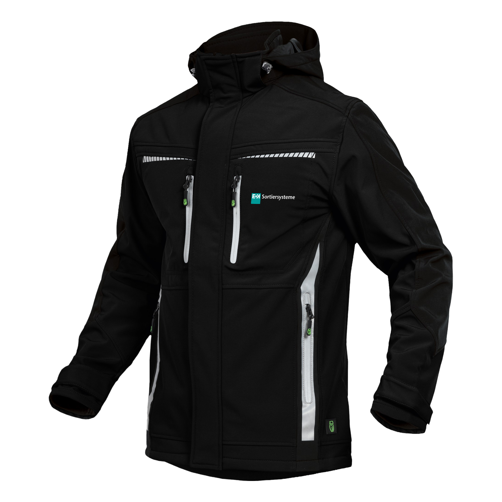 Softshelljacke Leibwächter E+K Sortiersysteme