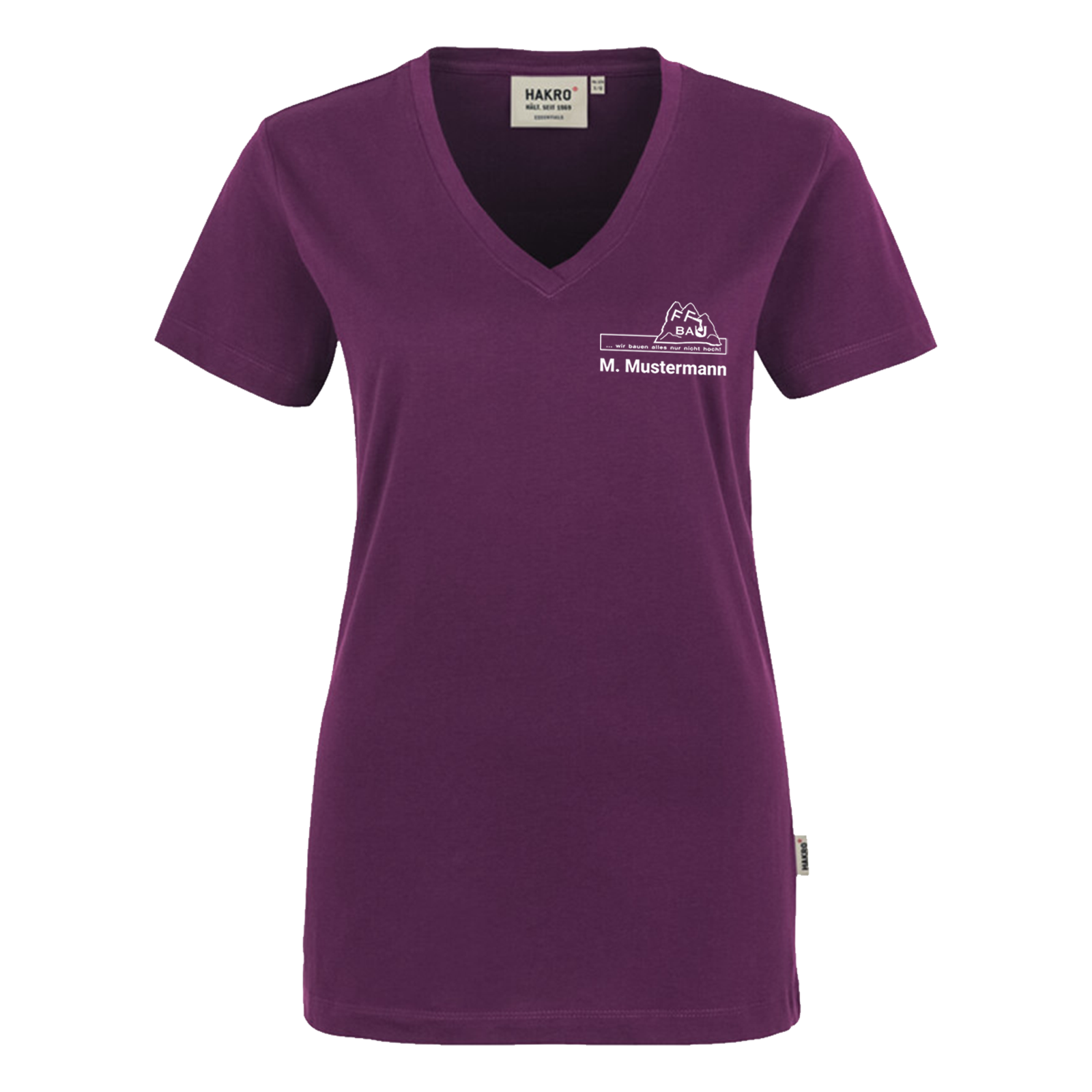 Hakro – Damen V-Shirt Classic FF-Bau e.K.