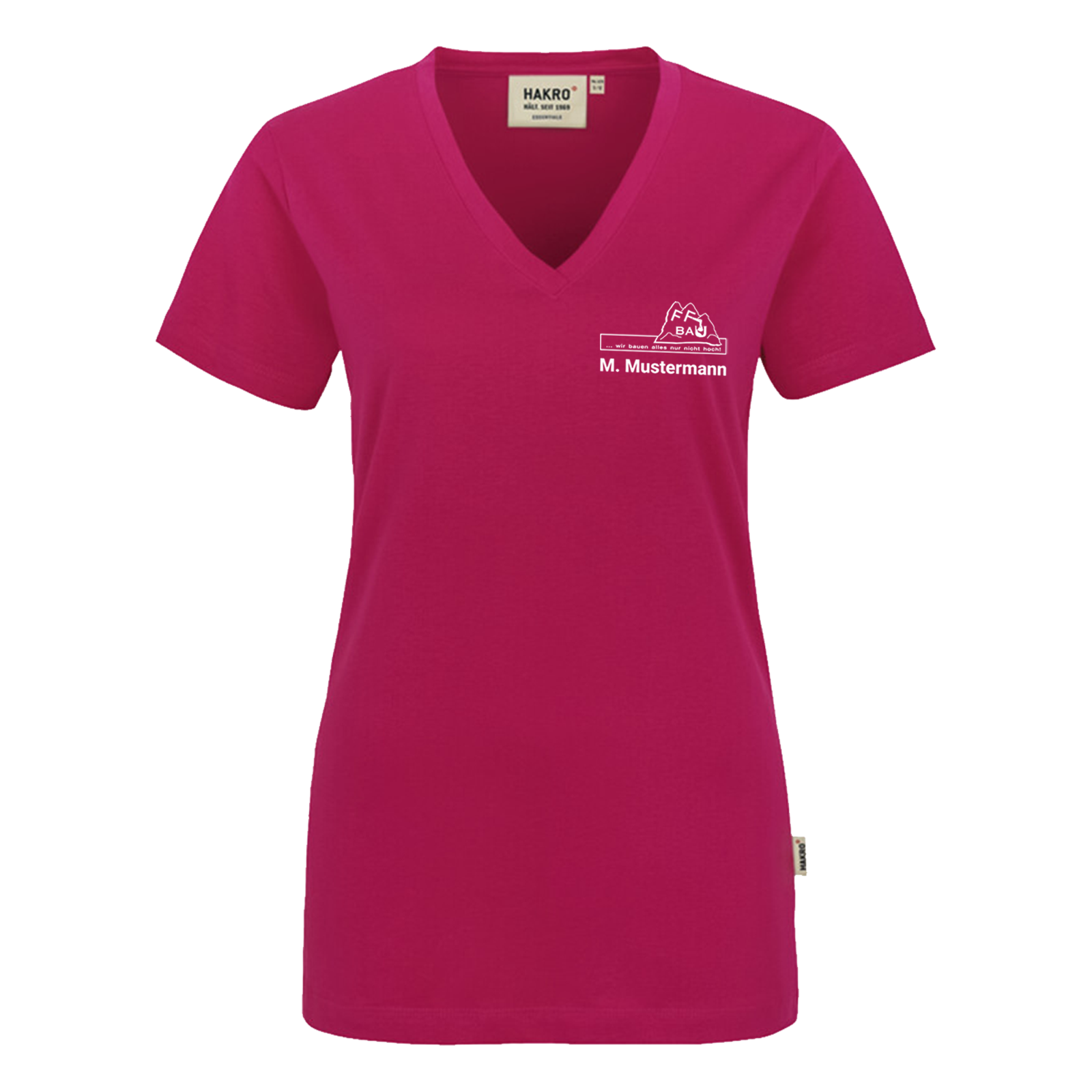 Hakro – Damen V-Shirt Classic FF-Bau e.K.