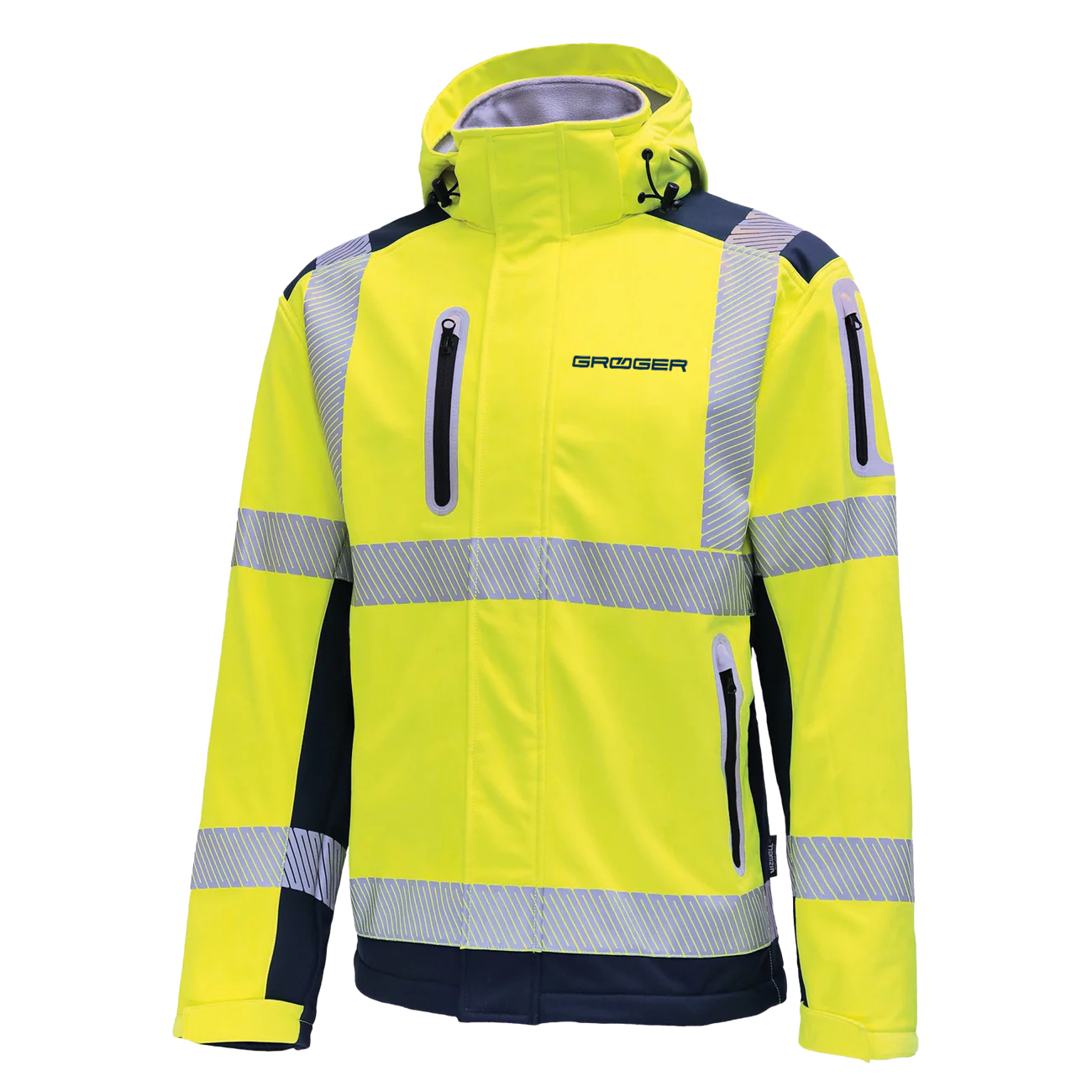 Vizwell Softshelljacke leuchtgelb-marine H. Gröger GmbH