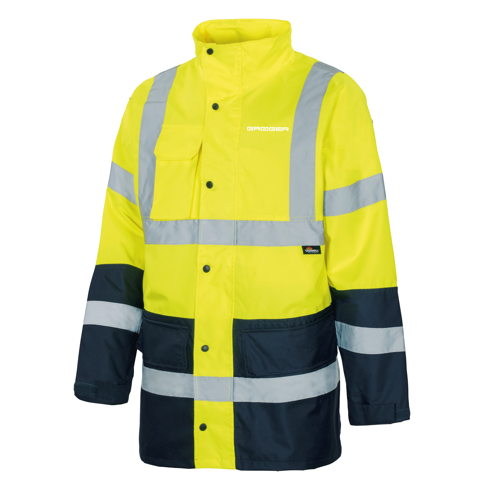 Vizwell Regenjacke leuchtgelb-marine H. Gröger GmbH