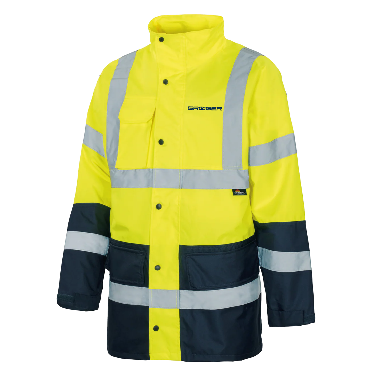Vizwell Regenjacke leuchtgelb-marine H. Gröger GmbH