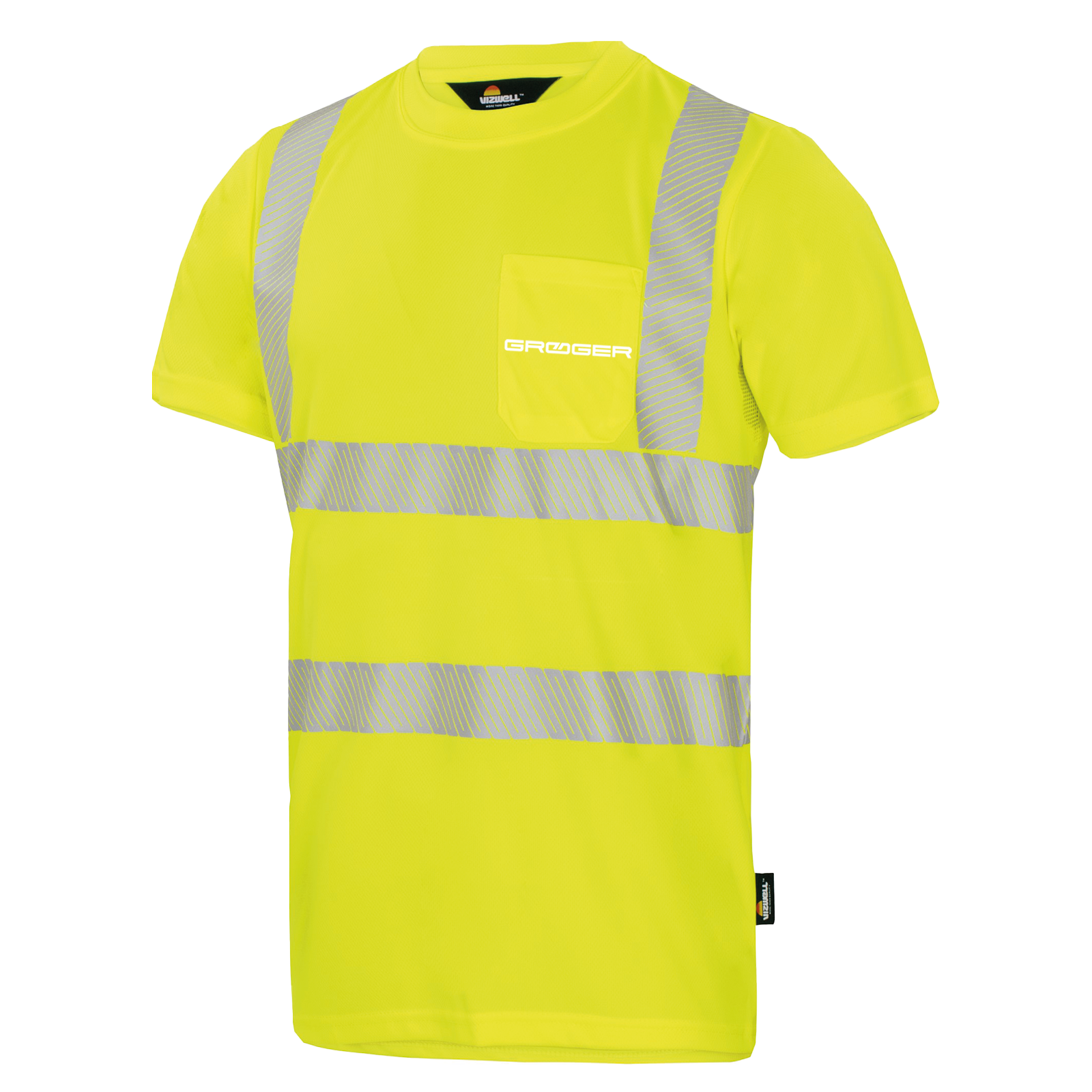 Vizwell Coolpass UV 50+ T-Shirt leuchtgelb-marine H. Gröger GmbH