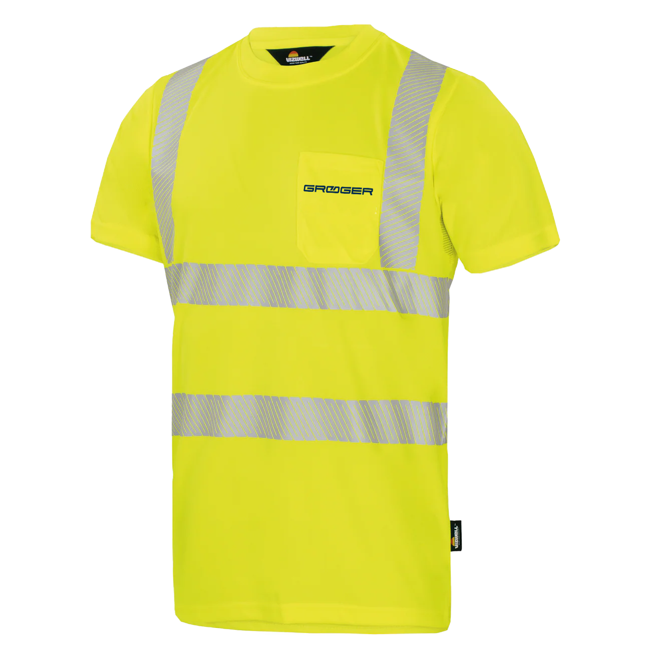 Vizwell Coolpass UV 50+ T-Shirt leuchtgelb-marine H. Gröger GmbH